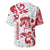 Morocco Christmas Baseball Jersey with Red Horse Santa Hat Arabesque Pattern and Holiday Icons Design - Wonder Print Shop