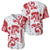 Morocco Christmas Baseball Jersey with Red Horse Santa Hat Arabesque Pattern and Holiday Icons Design - Wonder Print Shop