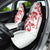 Morocco Christmas Car Seat Cover with Red Horse Santa Hat Arabesque Pattern and Holiday Icons Design - Wonder Print Shop