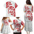 Morocco Christmas Family Matching Puletasi and Hawaiian Shirt with Red Horse Santa Hat Arabesque Pattern and Holiday Icons Design - Wonder Print Shop