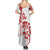 Morocco Christmas Family Matching Summer Maxi Dress and Hawaiian Shirt with Red Horse Santa Hat Arabesque Pattern and Holiday Icons Design - Wonder Print Shop