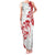 Morocco Christmas Family Matching Tank Maxi Dress and Hawaiian Shirt with Red Horse Santa Hat Arabesque Pattern and Holiday Icons Design - Wonder Print Shop