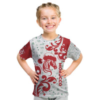 Morocco Christmas Kid T Shirt with Red Horse Santa Hat Arabesque Pattern and Holiday Icons Design - Wonder Print Shop