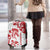 Morocco Christmas Luggage Cover with Red Horse Santa Hat Arabesque Pattern and Holiday Icons Design - Wonder Print Shop