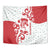 Morocco Christmas Tapestry with Red Horse Santa Hat Arabesque Pattern and Holiday Icons Design - Wonder Print Shop