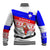 Slovenia Christmas Baseball Jacket with Saint Nicholas White Horse Snowflake Pattern and National Flag Design - Wonder Print Shop