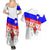 Slovenia Christmas Couples Matching Summer Maxi Dress and Hawaiian Shirt with Saint Nicholas White Horse Snowflake Pattern and National Flag Design - Wonder Print Shop
