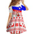 Slovenia Christmas Family Matching Off The Shoulder Long Sleeve Dress and Hawaiian Shirt with Saint Nicholas White Horse Snowflake Pattern and National Flag Design - Wonder Print Shop