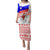 Slovenia Christmas Family Matching Puletasi and Hawaiian Shirt with Saint Nicholas White Horse Snowflake Pattern and National Flag Design - Wonder Print Shop