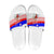 Slovenia Christmas Slide Sandals with Saint Nicholas White Horse Snowflake Pattern and National Flag Design - Wonder Print Shop