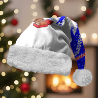 Slovenia Christmas Santa Hat with Bear Potica Cake Snowy Tree and National Emblem Design - Wonder Print Shop