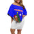 Slovenia Christmas Family Matching Off Shoulder Short Dress and Hawaiian Shirt with Bear Potica Cake Snowy Tree and National Emblem Design - Wonder Print Shop