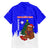 Slovenia Christmas Family Matching Short Sleeve Bodycon Dress and Hawaiian Shirt with Bear Potica Cake Snowy Tree and National Emblem Design - Wonder Print Shop
