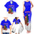 Slovenia Christmas Family Matching Tank Maxi Dress and Hawaiian Shirt with Bear Potica Cake Snowy Tree and National Emblem Design - Wonder Print Shop
