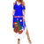Slovenia Christmas Summer Maxi Dress with Bear Potica Cake Snowy Tree and National Emblem Design - Wonder Print Shop