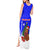 Slovenia Christmas Tank Maxi Dress with Bear Potica Cake Snowy Tree and National Emblem Design - Wonder Print Shop