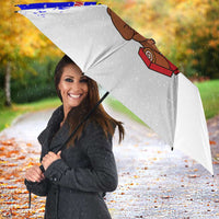 Slovenia Christmas Umbrella with Bear Potica Cake Snowy Tree and National Emblem Design - Wonder Print Shop