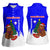 Slovenia Christmas Women Sleeveless Polo Shirt with Bear Potica Cake Snowy Tree and National Emblem Design - Wonder Print Shop