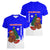 Slovenia Christmas Women V-Neck T-Shirt with Bear Potica Cake Snowy Tree and National Emblem Design - Wonder Print Shop
