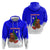 Slovenia Christmas Zip Hoodie with Bear Potica Cake Snowy Tree and National Emblem Design - Wonder Print Shop