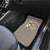 Palestine Christmas Car Mats with Red-Green Pattern, Golden Eagle Emblem, and Jesus Holding Flag Motif - Wonder Print Shop