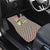 Palestine Christmas Car Mats with Red-Green Pattern, Golden Eagle Emblem, and Jesus Holding Flag Motif - Wonder Print Shop