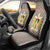 Palestine Christmas Car Seat Cover with Red-Green Pattern, Golden Eagle Emblem, and Jesus Holding Flag Motif - Wonder Print Shop