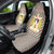 Palestine Christmas Car Seat Cover with Red-Green Pattern, Golden Eagle Emblem, and Jesus Holding Flag Motif - Wonder Print Shop