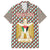 Palestine Christmas Family Matching Long Sleeve Bodycon Dress and Hawaiian Shirt with Red-Green Pattern, Golden Eagle Emblem, and Jesus Holding Flag Motif - Wonder Print Shop