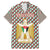 Palestine Christmas Family Matching Mermaid Dress and Hawaiian Shirt with Red-Green Pattern, Golden Eagle Emblem, and Jesus Holding Flag Motif - Wonder Print Shop