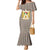Palestine Christmas Family Matching Mermaid Dress and Hawaiian Shirt with Red-Green Pattern, Golden Eagle Emblem, and Jesus Holding Flag Motif - Wonder Print Shop