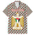 Palestine Christmas Family Matching Off Shoulder Maxi Dress and Hawaiian Shirt with Red-Green Pattern, Golden Eagle Emblem, and Jesus Holding Flag Motif - Wonder Print Shop