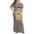 Palestine Christmas Family Matching Off Shoulder Maxi Dress and Hawaiian Shirt with Red-Green Pattern, Golden Eagle Emblem, and Jesus Holding Flag Motif - Wonder Print Shop