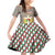 Palestine Christmas Family Matching Off Shoulder Short Dress and Hawaiian Shirt with Red-Green Pattern, Golden Eagle Emblem, and Jesus Holding Flag Motif - Wonder Print Shop