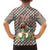 Palestine Christmas Family Matching Short Sleeve Bodycon Dress and Hawaiian Shirt with Red-Green Pattern, Golden Eagle Emblem, and Jesus Holding Flag Motif - Wonder Print Shop
