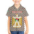 Palestine Christmas Family Matching Short Sleeve Bodycon Dress and Hawaiian Shirt with Red-Green Pattern, Golden Eagle Emblem, and Jesus Holding Flag Motif - Wonder Print Shop