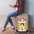 Palestine Christmas Luggage Cover with Red-Green Pattern, Golden Eagle Emblem, and Jesus Holding Flag Motif - Wonder Print Shop