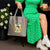 Palestine Christmas Tote Bag with Red-Green Pattern, Golden Eagle Emblem, and Jesus Holding Flag Motif - Wonder Print Shop