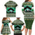 Palestine Christmas Family Matching Long Sleeve Bodycon Dress and Hawaiian Shirt with Green-White Theme, Tree Ornaments, and Nativity Scene Motif - Wonder Print Shop