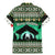 Palestine Christmas Family Matching Mermaid Dress and Hawaiian Shirt with Green-White Theme, Tree Ornaments, and Nativity Scene Motif - Wonder Print Shop