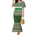 Palestine Christmas Family Matching Mermaid Dress and Hawaiian Shirt with Green-White Theme, Tree Ornaments, and Nativity Scene Motif - Wonder Print Shop