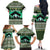 Palestine Christmas Family Matching Off The Shoulder Long Sleeve Dress and Hawaiian Shirt with Green-White Theme, Tree Ornaments, and Nativity Scene Motif - Wonder Print Shop