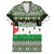 Palestine Christmas Family Matching Off The Shoulder Long Sleeve Dress and Hawaiian Shirt with Green-White Theme, Tree Ornaments, and Nativity Scene Motif - Wonder Print Shop
