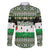 Palestine Christmas Family Matching Off The Shoulder Long Sleeve Dress and Hawaiian Shirt with Green-White Theme, Tree Ornaments, and Nativity Scene Motif - Wonder Print Shop
