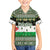 Palestine Christmas Family Matching Off The Shoulder Long Sleeve Dress and Hawaiian Shirt with Green-White Theme, Tree Ornaments, and Nativity Scene Motif - Wonder Print Shop