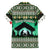 Palestine Christmas Family Matching Off Shoulder Maxi Dress and Hawaiian Shirt with Green-White Theme, Tree Ornaments, and Nativity Scene Motif - Wonder Print Shop