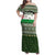 Palestine Christmas Family Matching Off Shoulder Maxi Dress and Hawaiian Shirt with Green-White Theme, Tree Ornaments, and Nativity Scene Motif - Wonder Print Shop