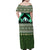 Palestine Christmas Family Matching Off Shoulder Maxi Dress and Hawaiian Shirt with Green-White Theme, Tree Ornaments, and Nativity Scene Motif - Wonder Print Shop