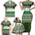 Palestine Christmas Family Matching Short Sleeve Bodycon Dress and Hawaiian Shirt with Green-White Theme, Tree Ornaments, and Nativity Scene Motif - Wonder Print Shop