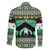 Palestine Christmas Family Matching Short Sleeve Bodycon Dress and Hawaiian Shirt with Green-White Theme, Tree Ornaments, and Nativity Scene Motif - Wonder Print Shop